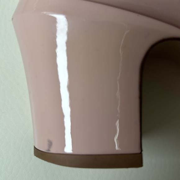 Valentino Garavani Leather Pink Patent Halo Strap Pumps. **HOST PICK** - Picture 8 of 10